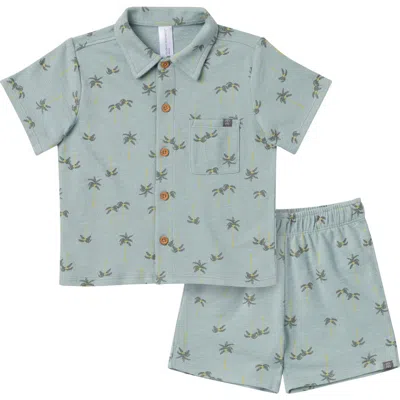 Modern Moments™ By Gerber Babies'  Resort Shirt And Shorts Set In Blue