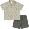 Modern Moments™ By Gerber Resort Shirt And Shorts Set In Green
