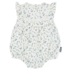 Modern Moments™ By Gerber Babies'  Ruffle Bubble Romper In Ivory Blue Ditsy
