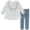 Modern Moments™ By Gerber Babies'  Ruffle Dress And Tights Set In Multi