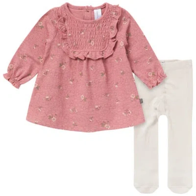 Modern Moments™ By Gerber Babies'  Ruffle Dress And Tights Set In Multi