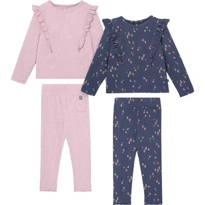 Modern Moments™ By Gerber Kids'  Ruffle Tops And Leggings Set In Multi