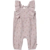 Modern Moments™ By Gerber Babies'  Ruffles Long Romper In Light Lilac Stamp Fleur