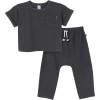 Modern Moments™ By Gerber Babies'  Shirt & Pant Set In Charcoal Heather