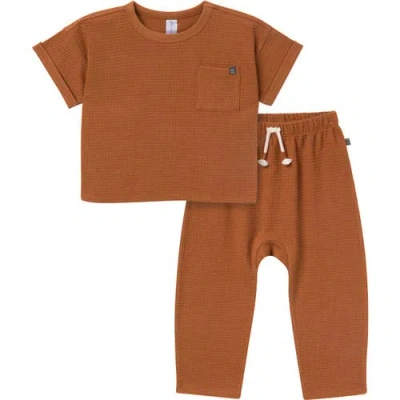 Modern Moments™ By Gerber Babies'  Shirt & Pant Set In Medium Brown