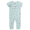 Modern Moments™ By Gerber Short Sleeve Long Romper In Light Sky Blueberry