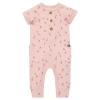 Modern Moments™ By Gerber Babies'  Short Sleeve Long Romper In Rose Tossed Daisy