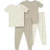 Modern Moments™ By Gerber Snug Fit 4-piece Pajama Set In Gray