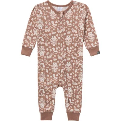 Modern Moments™ By Gerber Kids'  Snug Fitting Footless Pajamas In Brown