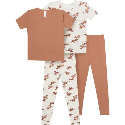 Modern Moments™ By Gerber Kids'  Snug Fitting Pajama Sets In Brown
