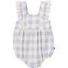 Modern Moments™ By Gerber Babies'  Sun Romper In Purple Gingham