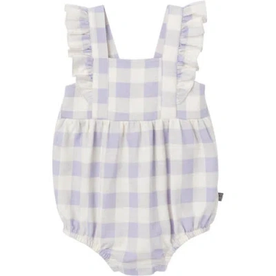Modern Moments™ By Gerber Babies'  Sun Romper In Purple Gingham