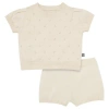 Modern Moments™ By Gerber Babies'  Sweater Knit Top And Shorts Set In Beige