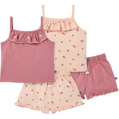 Modern Moments™ By Gerber Babies'  Tank Top & Shorts Sets In Pink