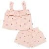 Modern Moments™ By Gerber Top And Shorts Set In Rose Strawberry Gingham