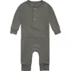 Modern Moments™ By Gerber Waffle Knit Romper With Kangaroo Pocket In Dark Green