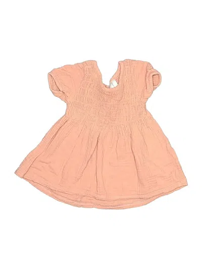 Pre-owned Modern Moments Babies' Short Sleeve Top Pink Open Neckline Tops