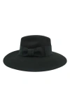 Modern Monarchie Wool Felted Fedora In Black