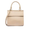 Modern Picnic The Luncher Crocodile-embossed Vegan Leather Bag In Beige