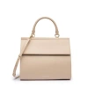 Modern Picnic The Large Luncher Grained Vegan Leather Bag In Cream