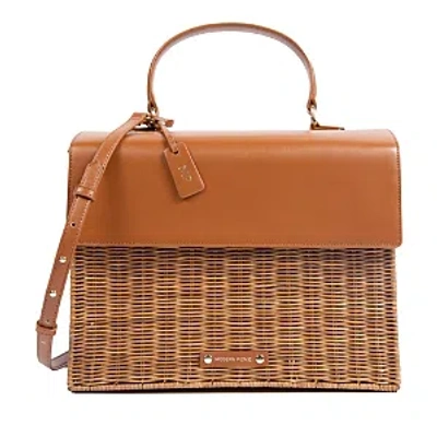 Modern Picnic The Large Luncher Wicker Lunch Box In Brown