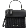 Modern Picnic Luncher Wicker Lunch Box In Black Wicker