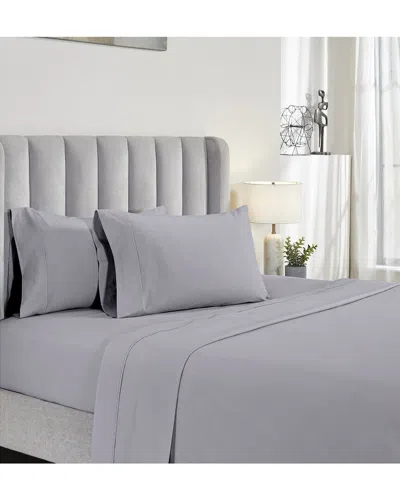 Modern Threads 200tc Organic Cotton 4pc Sheet Set In Grey