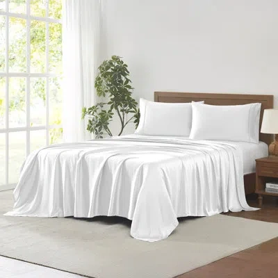 Modern Threads 400 Thread Count 100-percent Tencel Lyocell 4-piece Sheet Set In White