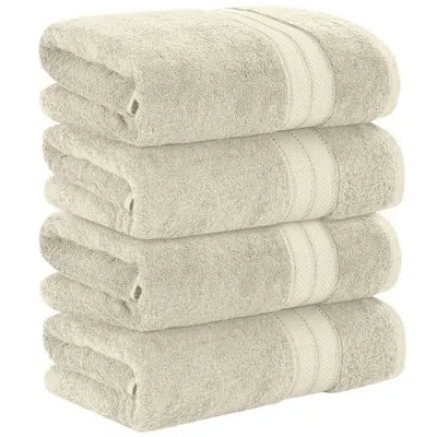 Modern Threads 4-pack Spunloft™ Bath Sheet Set In Sand