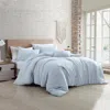 Modern Threads 4-piece Garment-washed Comforter Set In Blue