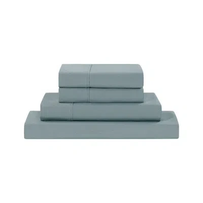 Modern Threads 4-piece Ultra Soft Microfiber Sheet Set With Deep Pockets In Solids & Prints In Blue