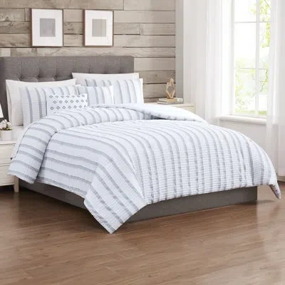 Modern Threads 5-piece Jacquard Bianca Comforter Set