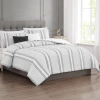 Modern Threads Jacquard Microfiber 5-piece Comforter Set In Gray
