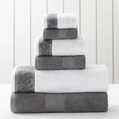 Modern Threads 6-pc. Bath Towel Set In Black