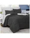 Modern Threads 6pc Garment Washed Complete Bed Set In Steel