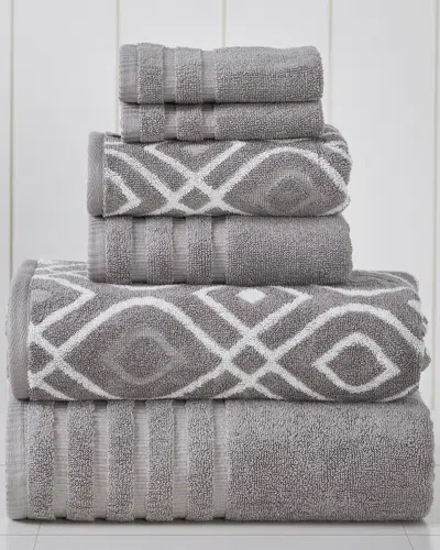 Modern Threads 6pc Oxford Yarn Dyed Towel Set