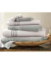 Modern Threads Quick Dry Stripe 6-pc. Towel Set In Multi