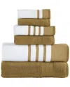 Modern Threads 6-piece Quick Drying Towel Set In Mustard