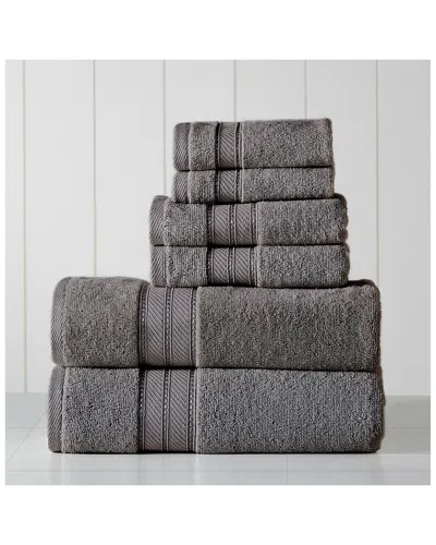 Modern Threads 6pc Spunloft Towel Set In Gold