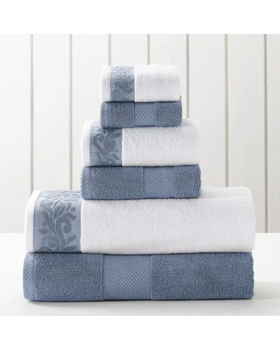 Modern Threads 6pc Towel Set In Blue