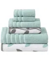 Modern Threads 6pc Vines Yarn Dyed Towel Set