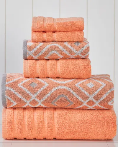 Modern Threads 6pc Yarn Dyed Oxford Towel Set
