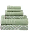 Modern Threads 6pc Yarn Dyed Oxford Towel Set