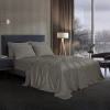 Modern Threads Satin Sheet Set In Gray