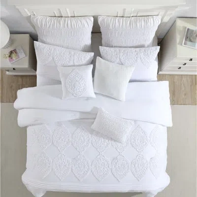 Modern Threads 8-piece Comforter Set - Reversible Embroidered Elegant Bed Set - Includes Comforter, Shams, & Decora
