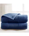 Modern Threads Air Cloud 2-pack Oversized Bath Sheet In Blue