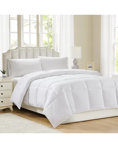 Modern Threads All Season Down Alternative Reversible Comforter & Duvet Insert - Square In White