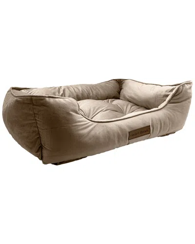 Modern Threads Beige Luxury Tufted Velvet Cuddler