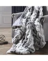 Modern Threads Braided Reversible Throw In White