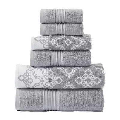 Modern Threads Charlize 6-pc. Bath Towel Set In Gray
